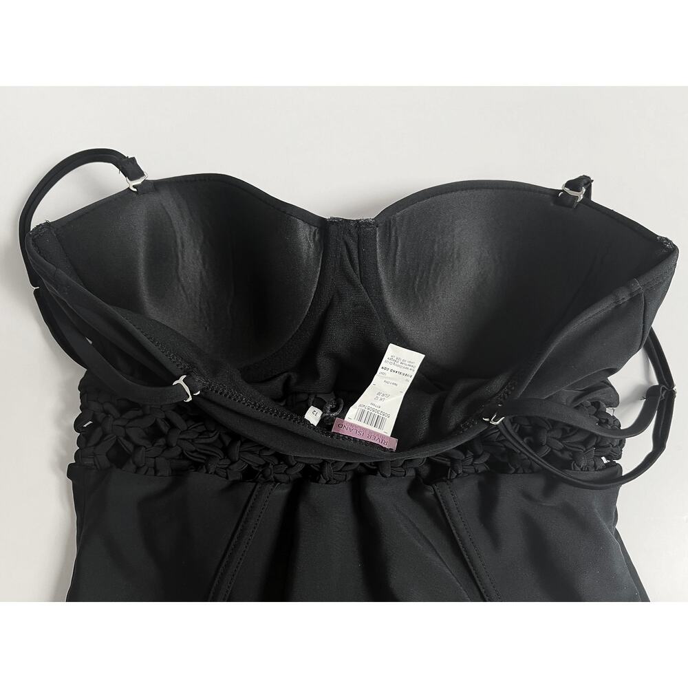 River Island Black One Piece Swimsuit/UK12/US8 - Picture 4 of 9